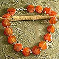 Carnelian 'Love's Warmth' Heart Necklace (India)