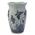 Ceramic 'Paradise Garden' Vase (Thailand)