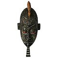 Ivoirian Wood 'Betrothed' Mask (Ghana)