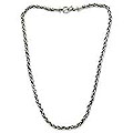 Sterling Silver Men's 'Sea Fern' Chain Necklace (Indonesia)