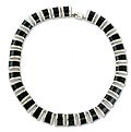 Silver Obsidian 'Azteca' Necklace (Mexico)