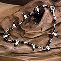 Pearl and Onyx 'Midnight Dancer' Anklet (India)