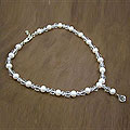 Sterling Silver Pearl/ Quartz 'Ice Goddess' Y Necklace (India)
