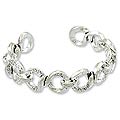 Sterling Silver 'Infinity' Cuff Bracelet (India)