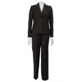 Jones New York Women's Charcoal/ Loden 2-piece Pant Suit