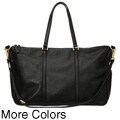 Presa 'Avila' Large Leather Cross-body Hobo Bag