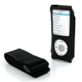 Leatherette Pouch with Armband for Apple iPod Nano 4