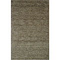 Hand-woven Brown Wool Rug (3'6 x 5'6)