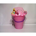Pink Bubbles Baby Gift Basket