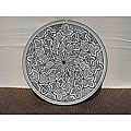 Black Tie Design 15-inch Round Platter (Tunisia)