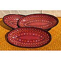 Set of 4 Renatta Design 9-inch Small Oval Platters (Tunisia)
