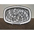 Black Tie 13-inch Rectangular Platter (Tunisia)