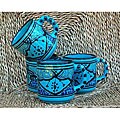 Set of 4 Sabrine Design Coffee Mugs (Tunisia)