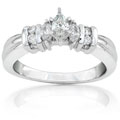 14k Gold 1/2ct TDW Marquise Diamond Engagement Ring (H-I, I1-I2)