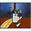 'In Good Company' Hand-painted Oil on Canvas Art