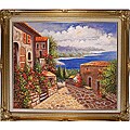 'Silent Harbor' Hand-painted Oil on Canvas Art