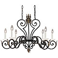 Acanthus 6-light Gold Patina Chandelier