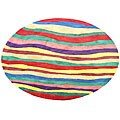 Indo Hand-tufted Multicolor Rug (7' x 7')