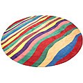 Indo Hand-tufted Multicolor Rug (9' Round)