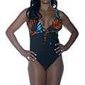 Island World Apparel Women's Bright Leaves One-piece Swimsuit