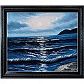 'Dark Waters' Hand-painted Canvas Art