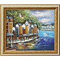 'Reflections of The Market' Hand-painted Canvas Art