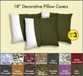 Decorative Pillow Cover (Pack of 3)