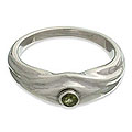 Silver 'A Promise' Peridot Solitaire Ring (Indonesia)