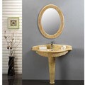 DreamLine Stone 39-inch Pedestal Vanity Set