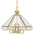 Traditional 6-light Polished Brass Pendant