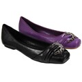 Bamboo by Journee Women's Buckle Ballet Flats