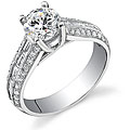 18k Gold 1 7/8ct TDW Diamond Engagement Ring (H-I, SI1-SI3) (Size 6.5)