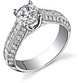 18k Gold 2ct TDW EGL Diamond Engagement Ring (I, SI1-SI3) (Size 6.5)