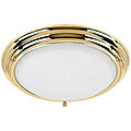 Centra Ceiling Polished Brass 3-light Fixture