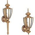 Society Hill 1-light Outdoor Wall Lantern in Antique Brass
