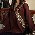 Women's 'China Paths in Dark Brown' Blouse (Thailand)