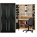 Craftbox Antique Black Raised Panel Cabinet