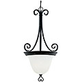 Weathered Iron 'Devonshire' 2-light Hall/ Foyer Fixture