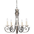 Acanthus 5-light Silver Patina Finish Chandelier