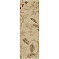 Hand-knotted Legacy Beige Wool Rug (2'6 x 10')