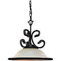 Windsor Manor 1-light Obsidian Mist Downlight Pendant