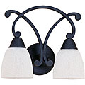 Farnsworth Weathered Iron Two-light Wall/ Bath Sconce