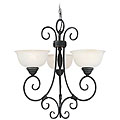 Catrina Weathered Iron 3-light Chandelier