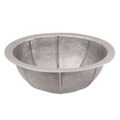 Undermount 17-inch Satin Nickel Ribbed Sink