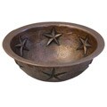Undermount 17-inch Copper Star Sink