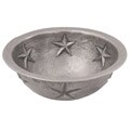 Undermount 17-inch Satin Nickel Star Sink