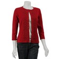 Jones New York Signature Women's Crewneck Cardigan