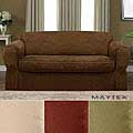 Piped Suede 2-piece Sofa Slipcover