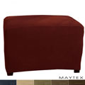 Stretch Waffle Ottoman Slipcover