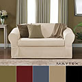 Piped Twill 2-piece Sofa Slipcover